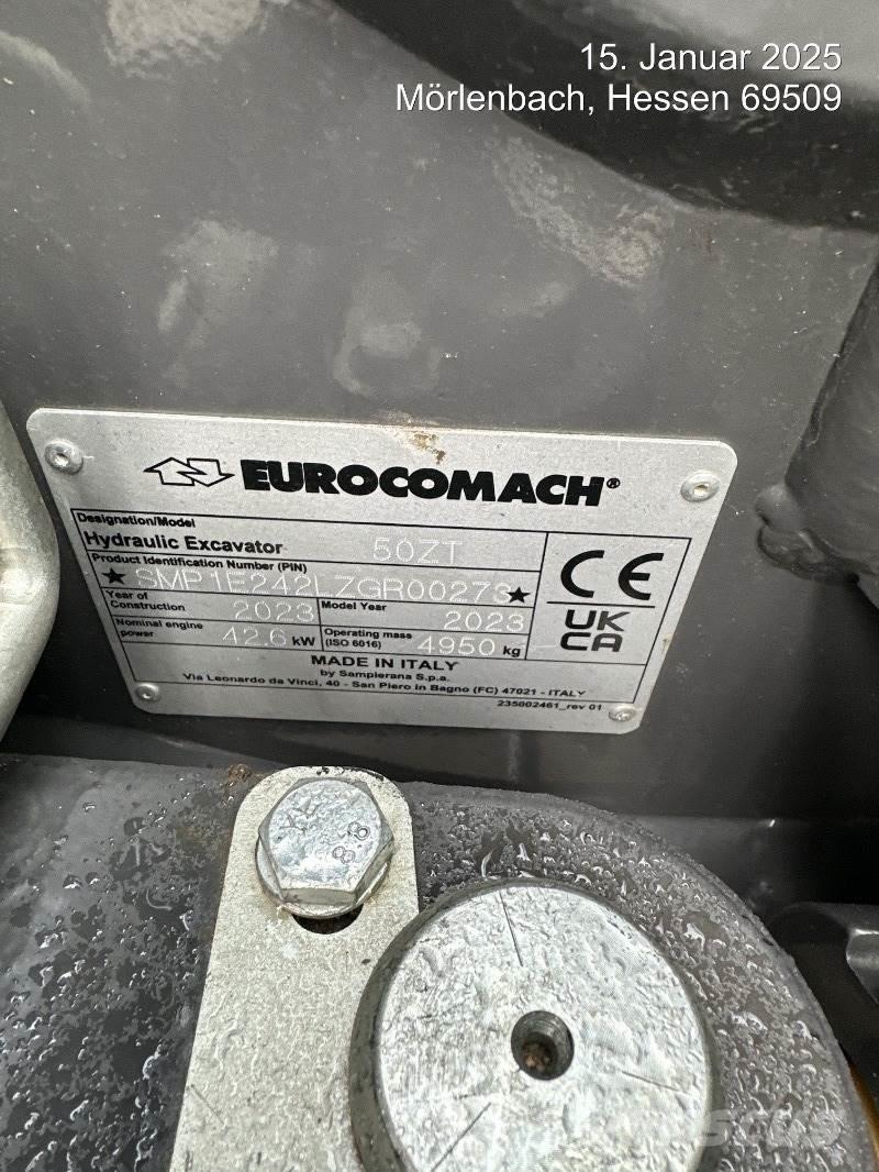 Eurocomach 50ZT Mini excavators < 7t