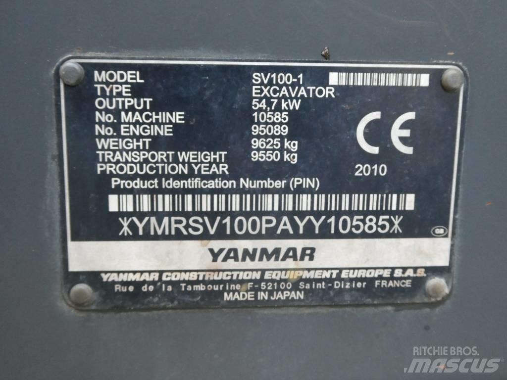 Yanmar SV 100-1 Midi excavators  7t - 12t