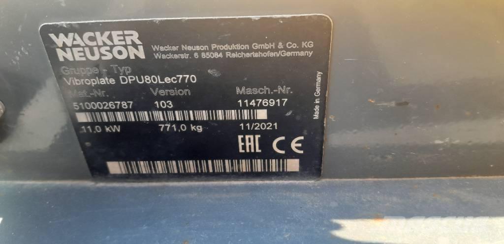 Wacker Neuson DPU 80 Vibrator compactors