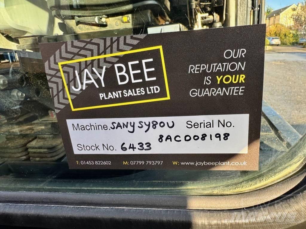 Sany SY 80 U Mini excavators < 7t