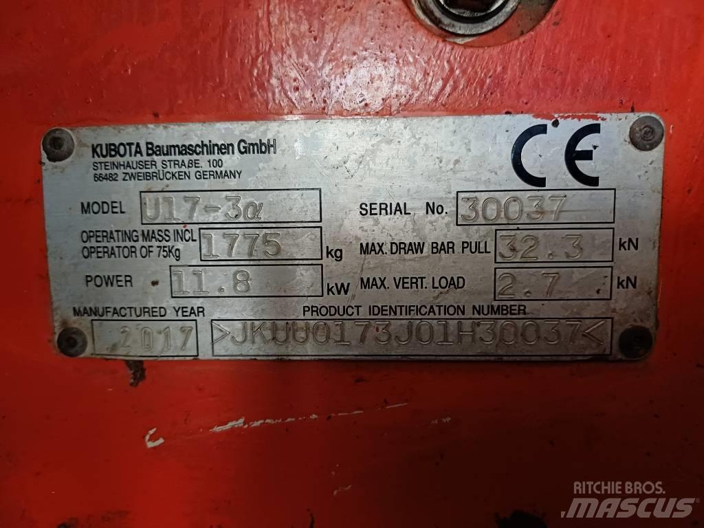 Kubota U 17-3 Mini excavators < 7t