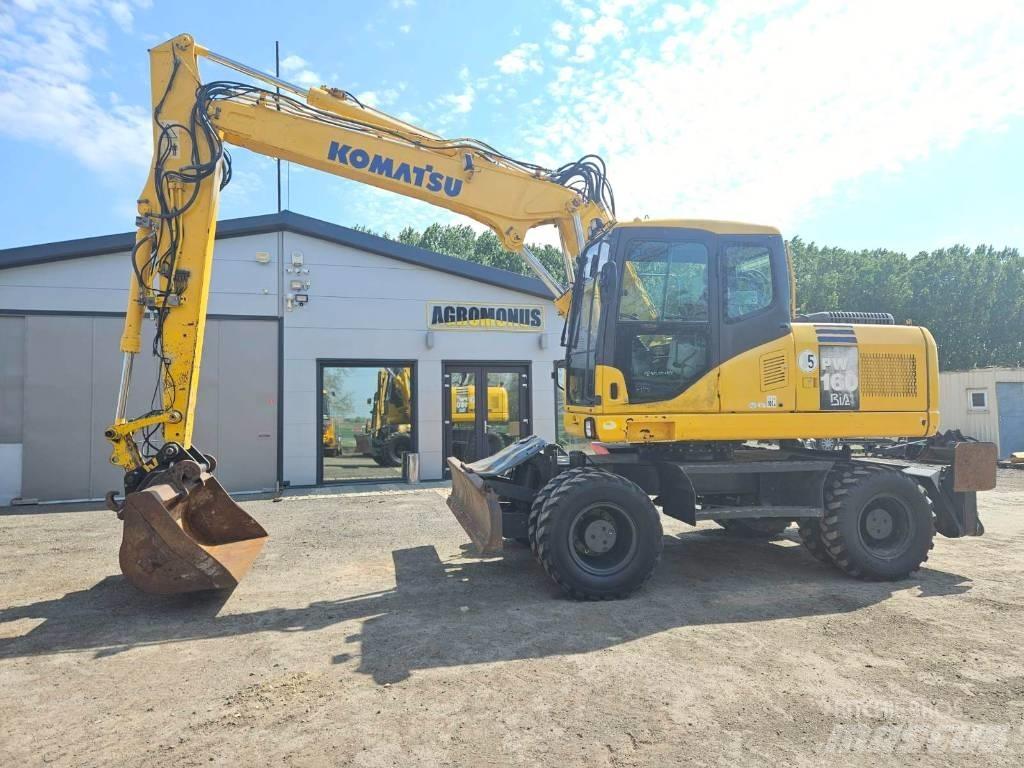 Komatsu PW 160-7 Wheeled excavators