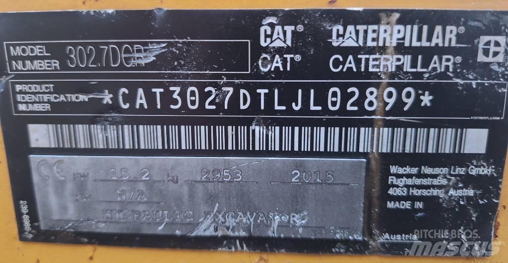CAT 302.7 D CR Mini excavators < 7t