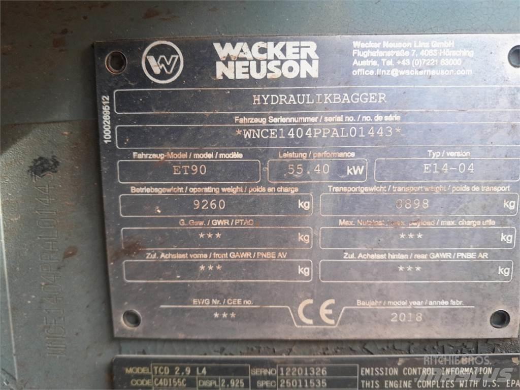 Wacker Neuson ET90 Mini excavators < 7t