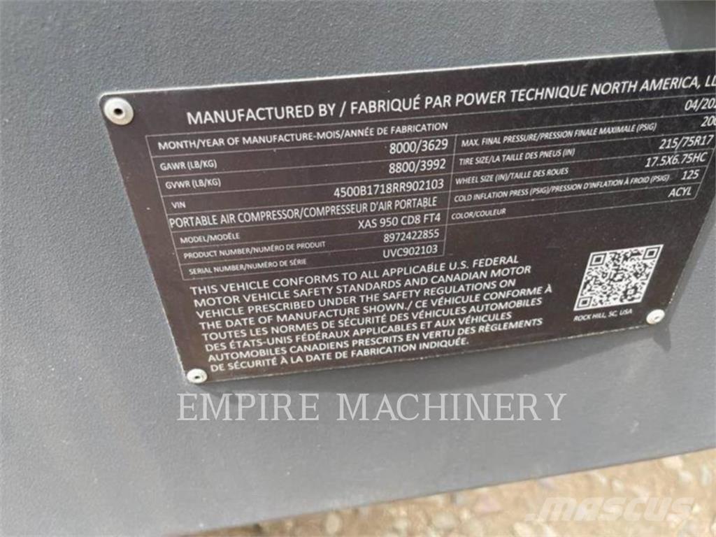 Atlas Copco XAS950CD Compressors