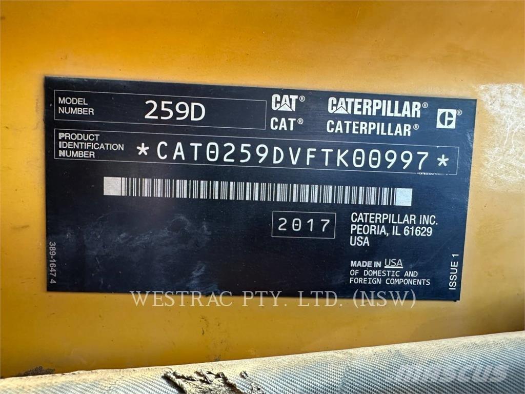 CAT 259D Crawler FEL's