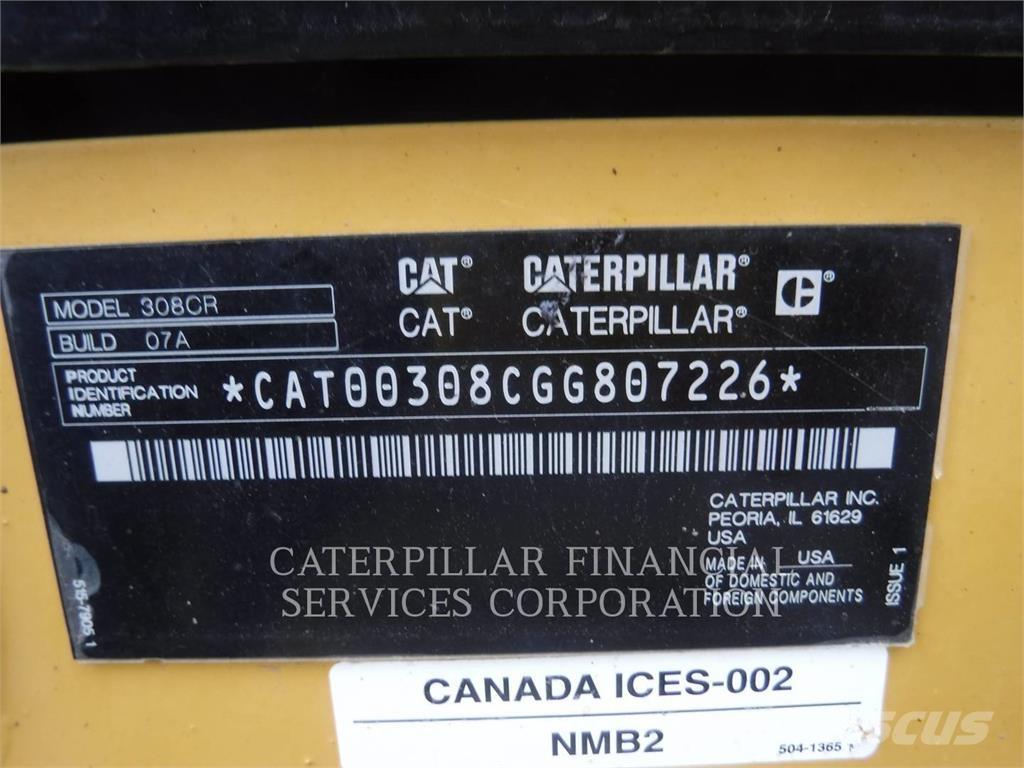 CAT 308-07CR Crawler excavators