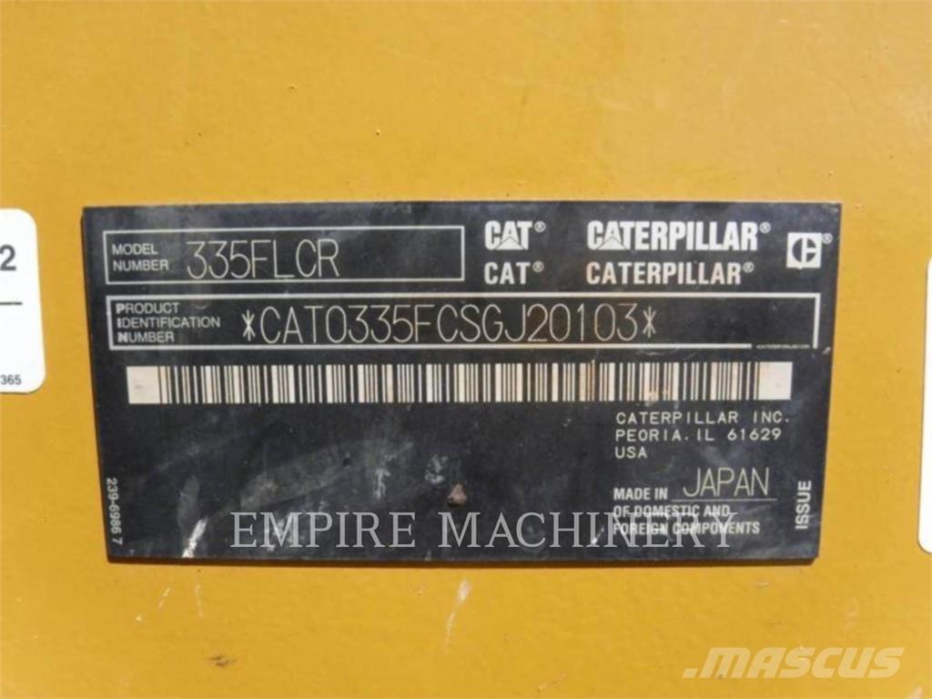 CAT 335FL TH Crawler excavators