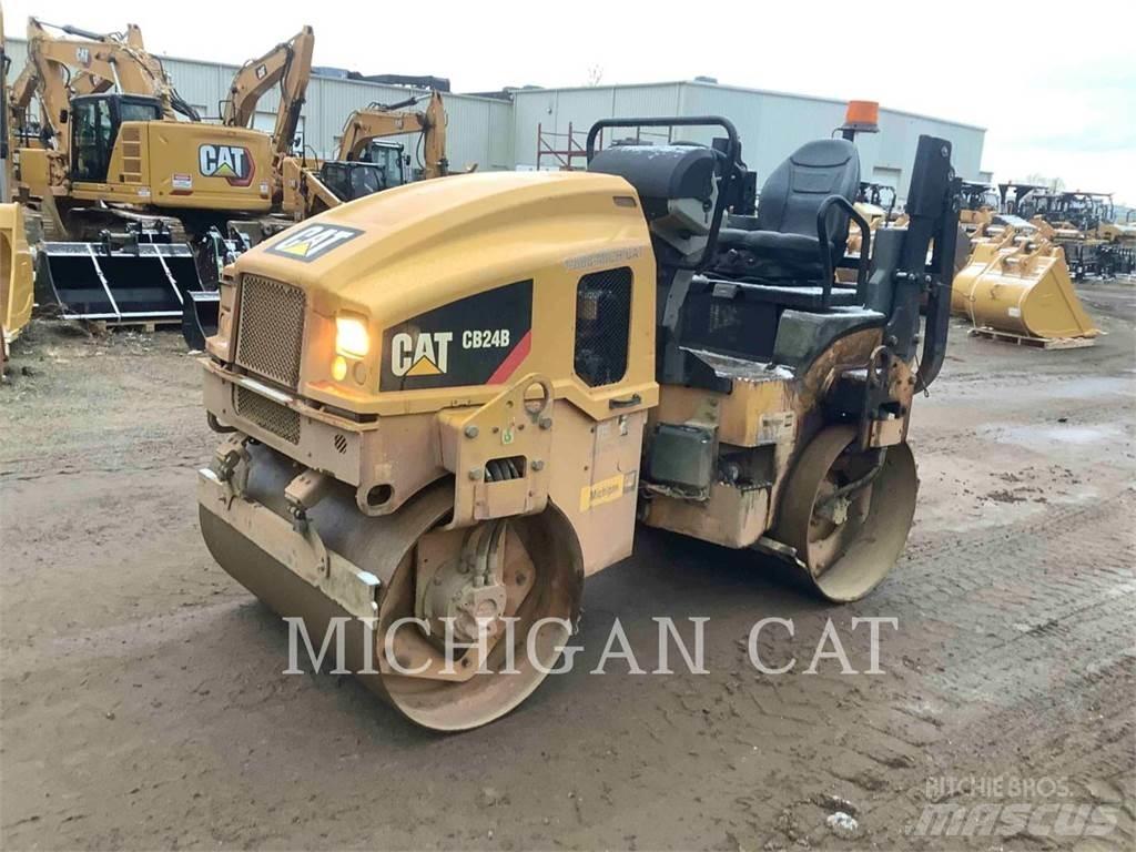 CAT CB24B Twin drum rollers