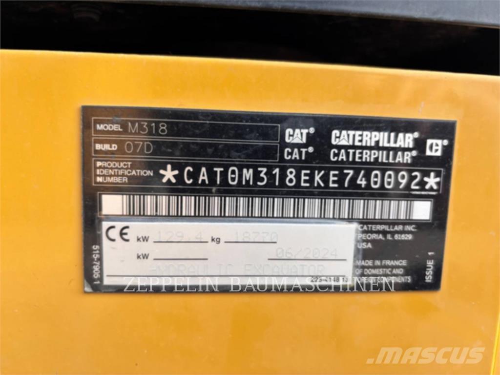 CAT M318-07A Wheeled excavators