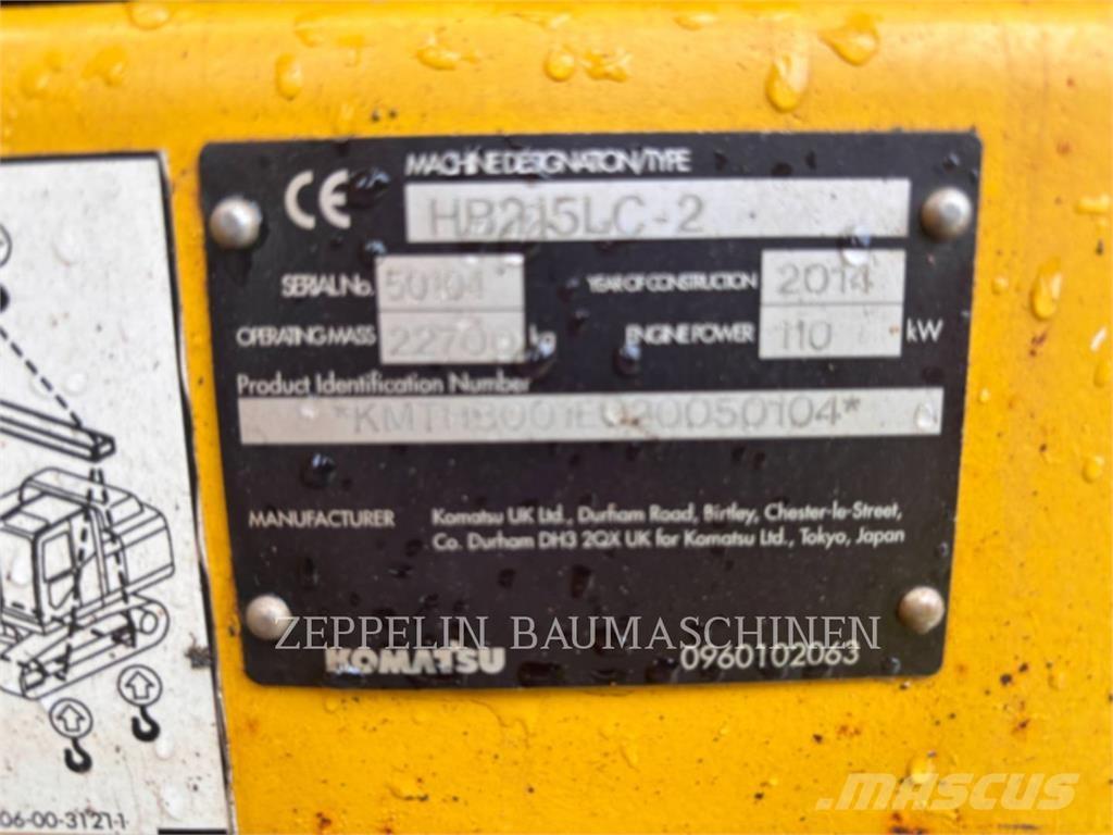 Komatsu HB215LC-2 Crawler excavators