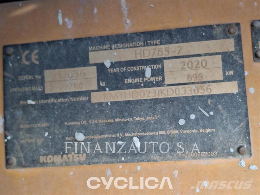 Komatsu HD785-7 Articulated Haulers