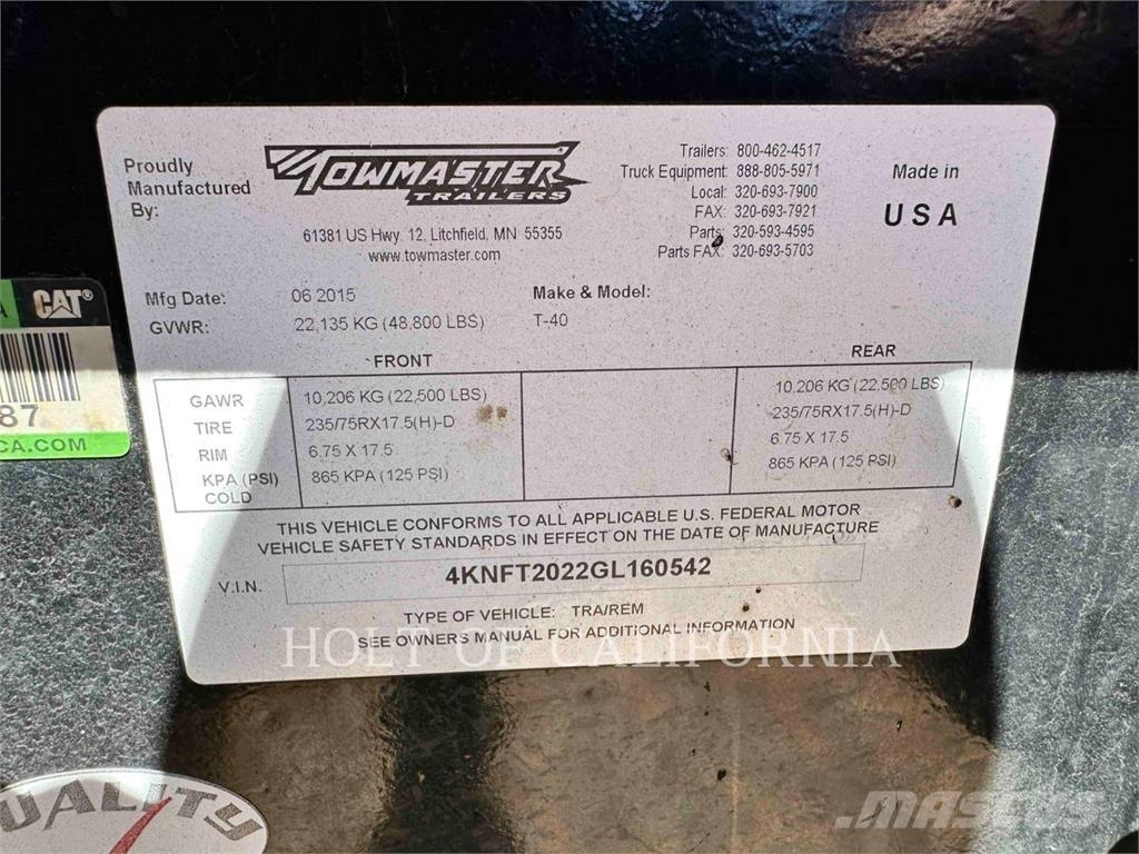 TOWMASTER T-40 Other trailers