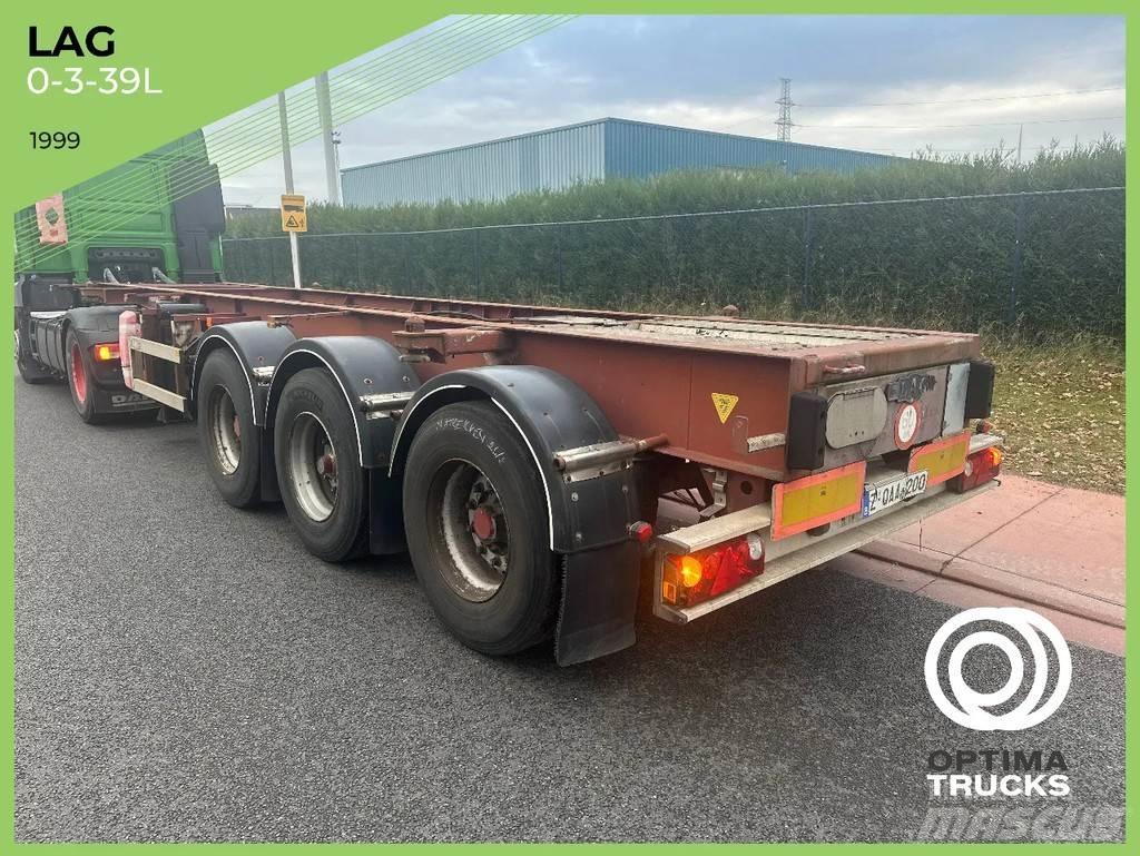 LAG 0-3-39L Containerframe/Skiploader semi-trailers