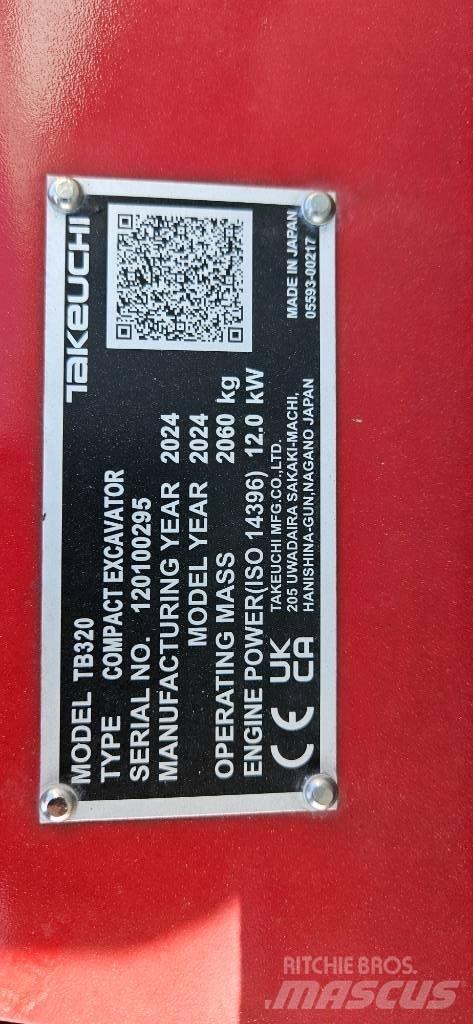 Takeuchi TB 320 Mini excavators < 7t