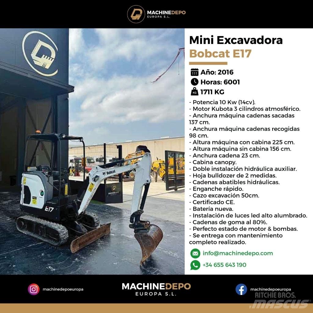 Bobcat E 17 Mini excavators < 7t