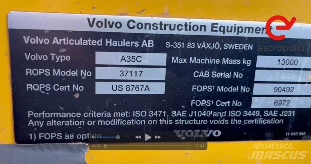 Volvo A 35 C Articulated Haulers