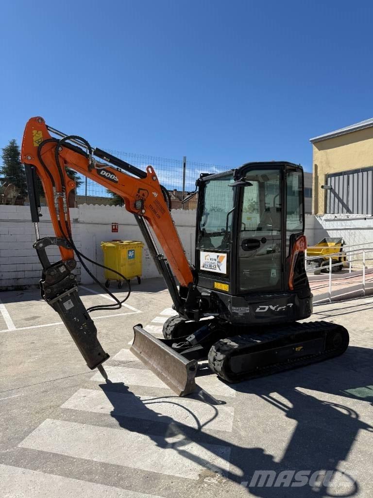 Doosan DX 27 Z Mini excavators < 7t