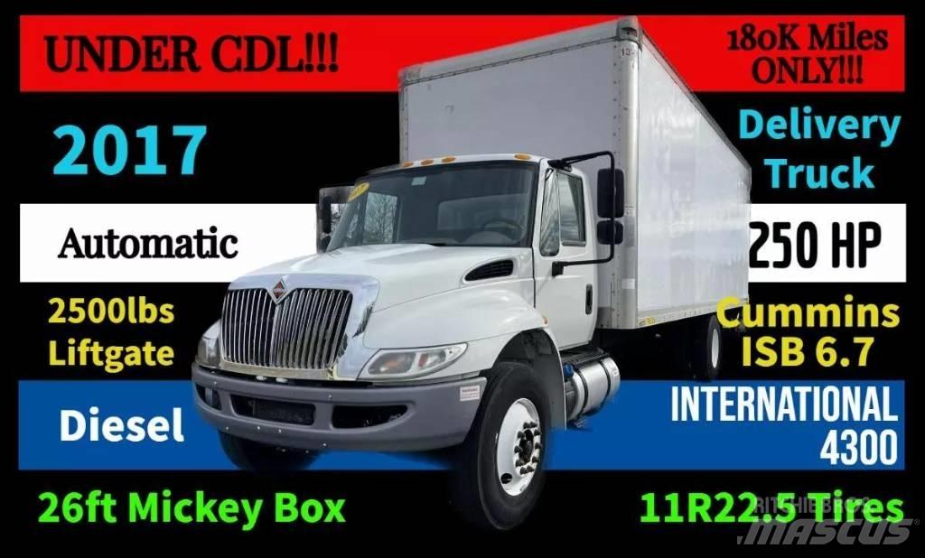 International 4300 Van Body Trucks