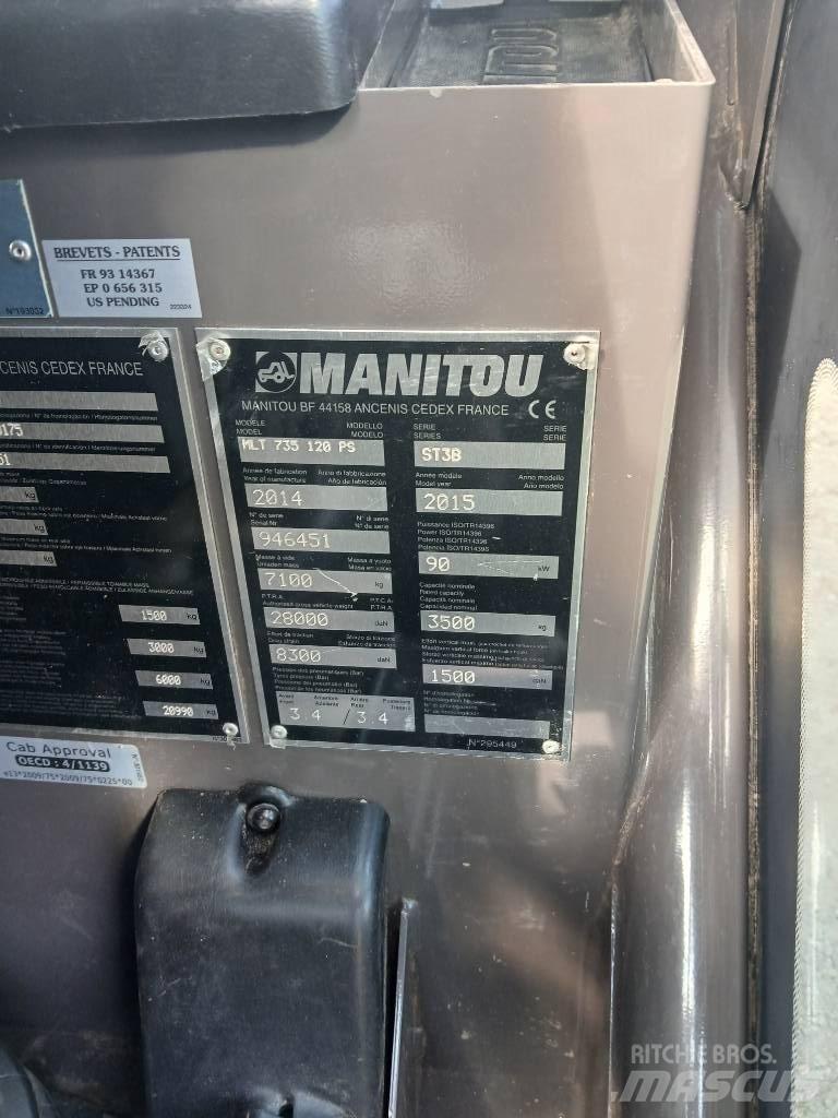 Manitou MLT 735-120 Farming telehandlers