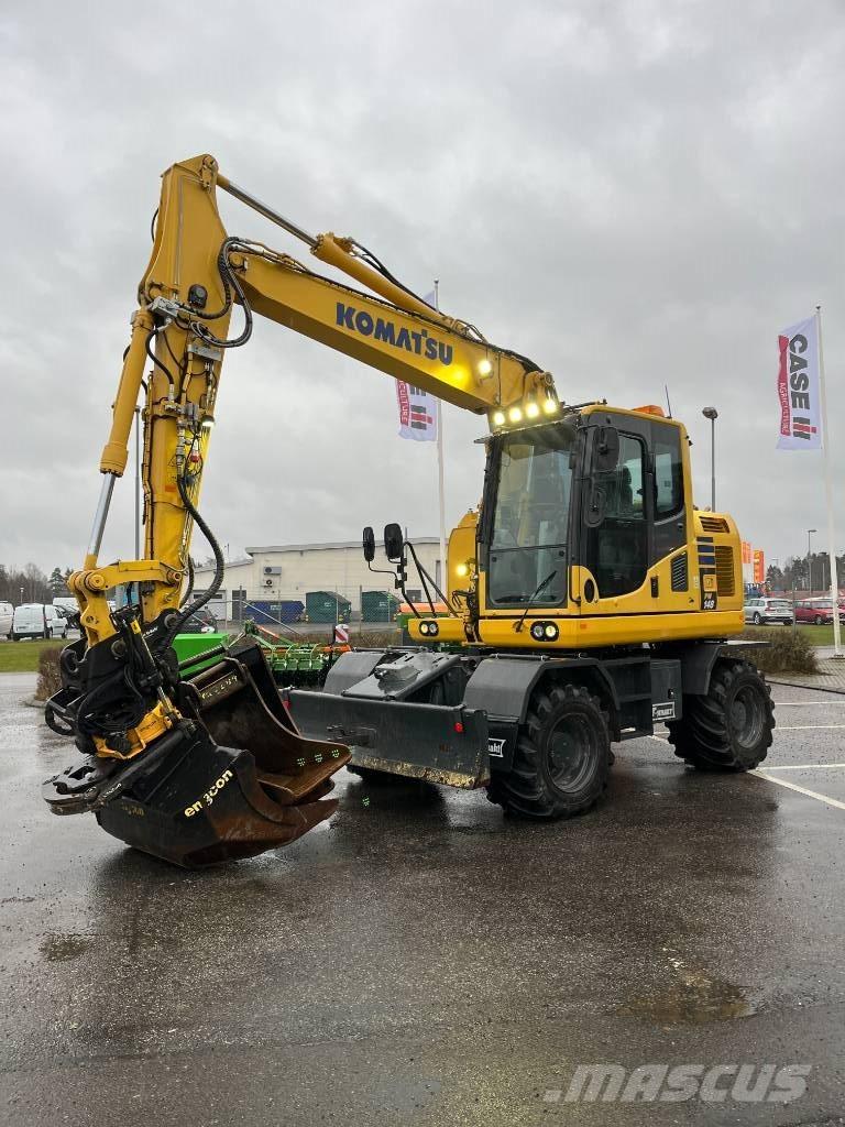 Komatsu PW148-10 Wheeled excavators