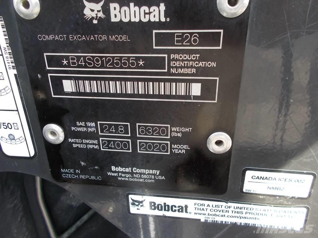 Bobcat E26GM Mini excavators < 7t