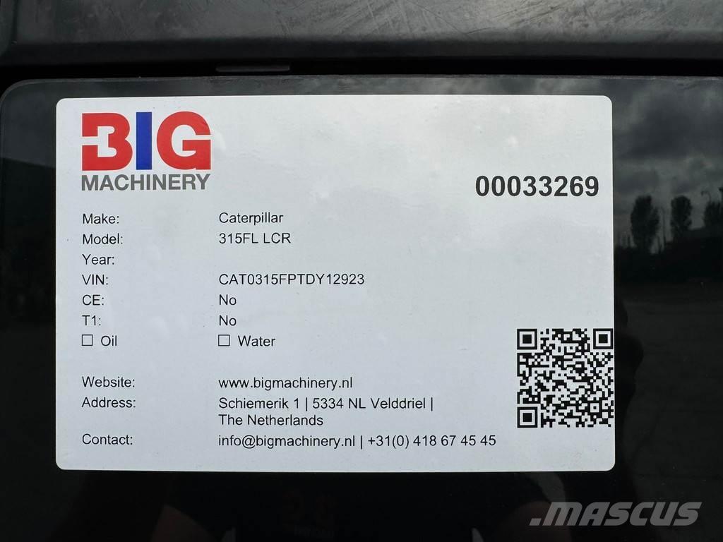 CAT 315F LCR Crawler excavators