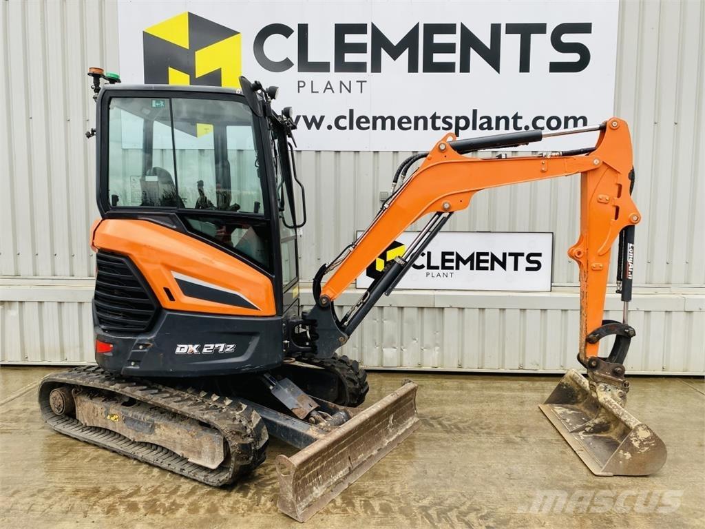 Doosan DX27Z Mini excavators < 7t