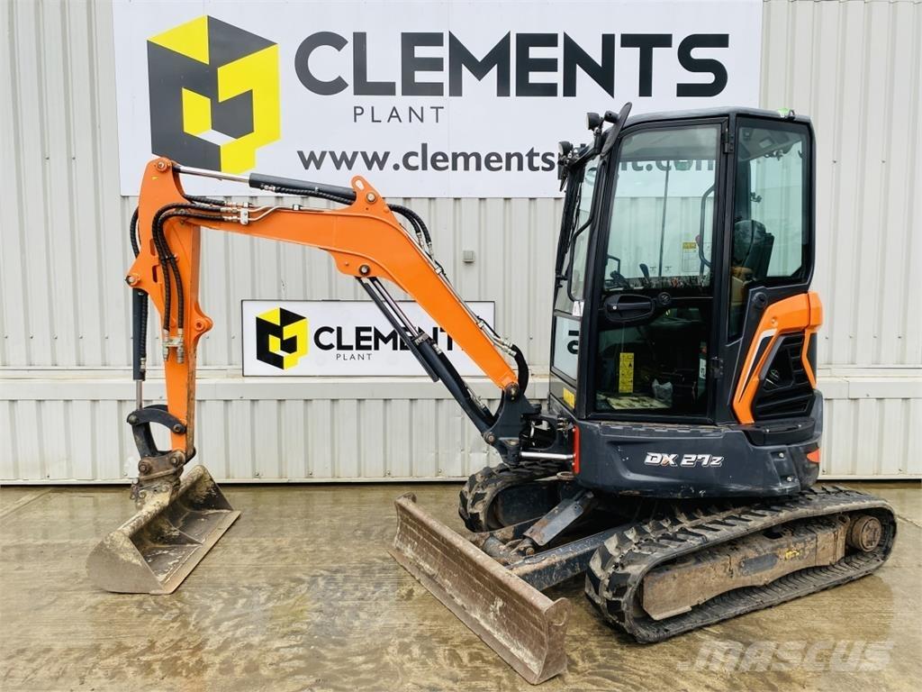 Doosan DX27Z Mini excavators < 7t
