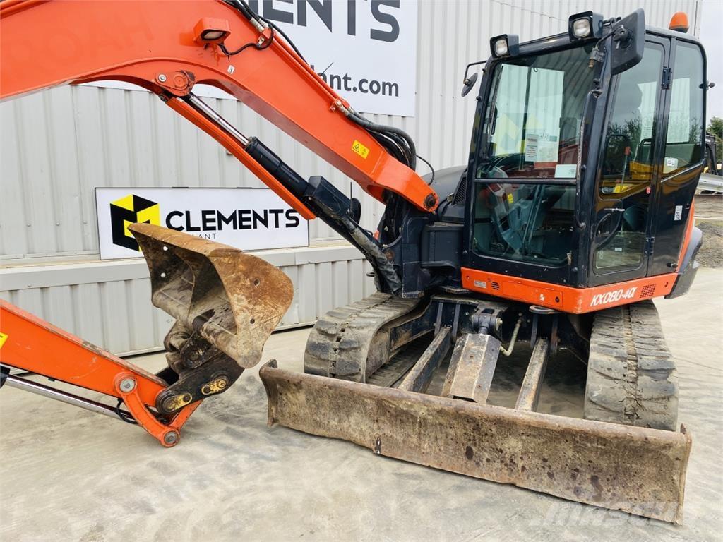 Kubota KX080-4a Midi excavators  7t - 12t