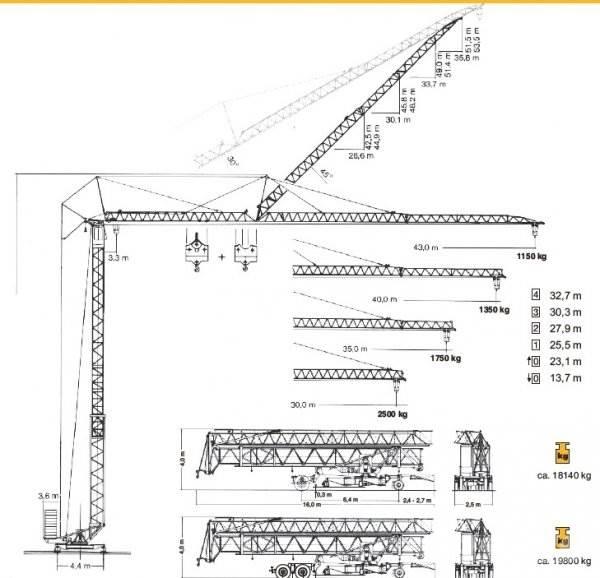 Liebherr 63 K Tower cranes