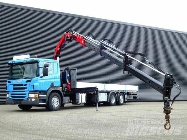 Scania P320 + Effer Crane trucks