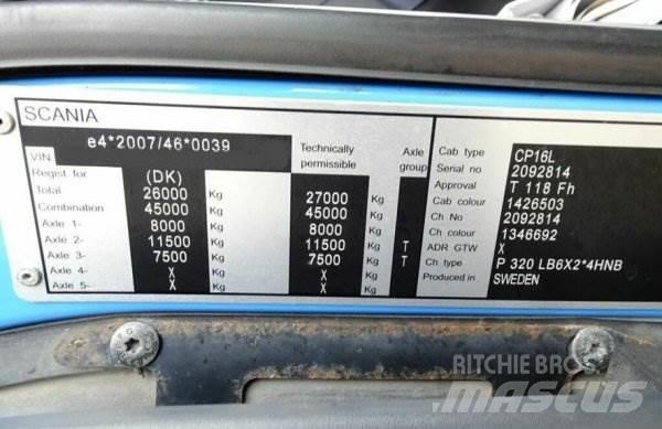 Scania P320 + Effer Crane trucks
