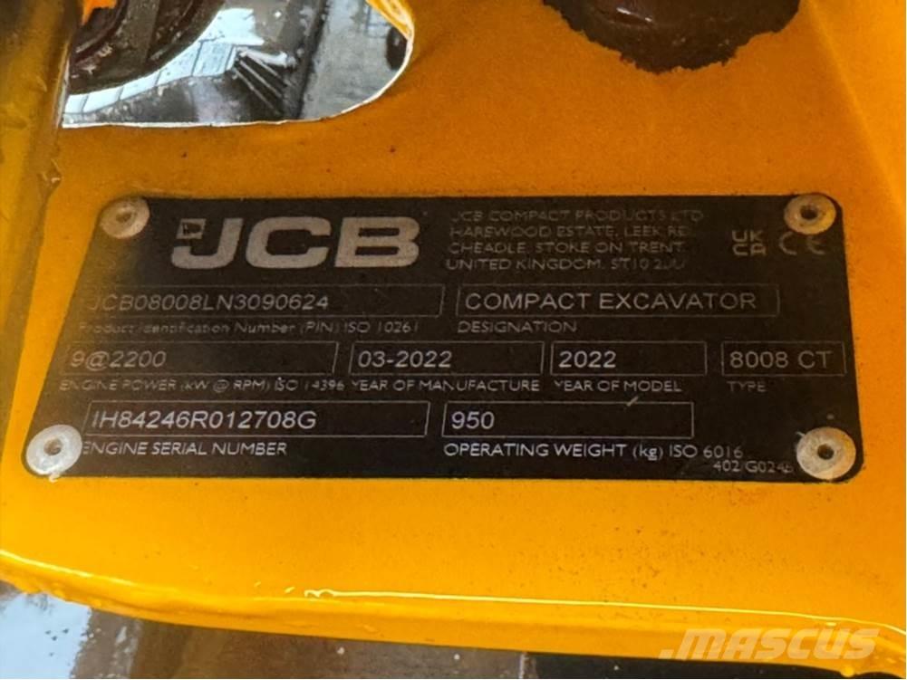JCB MICRO 8008 Mini excavators < 7t