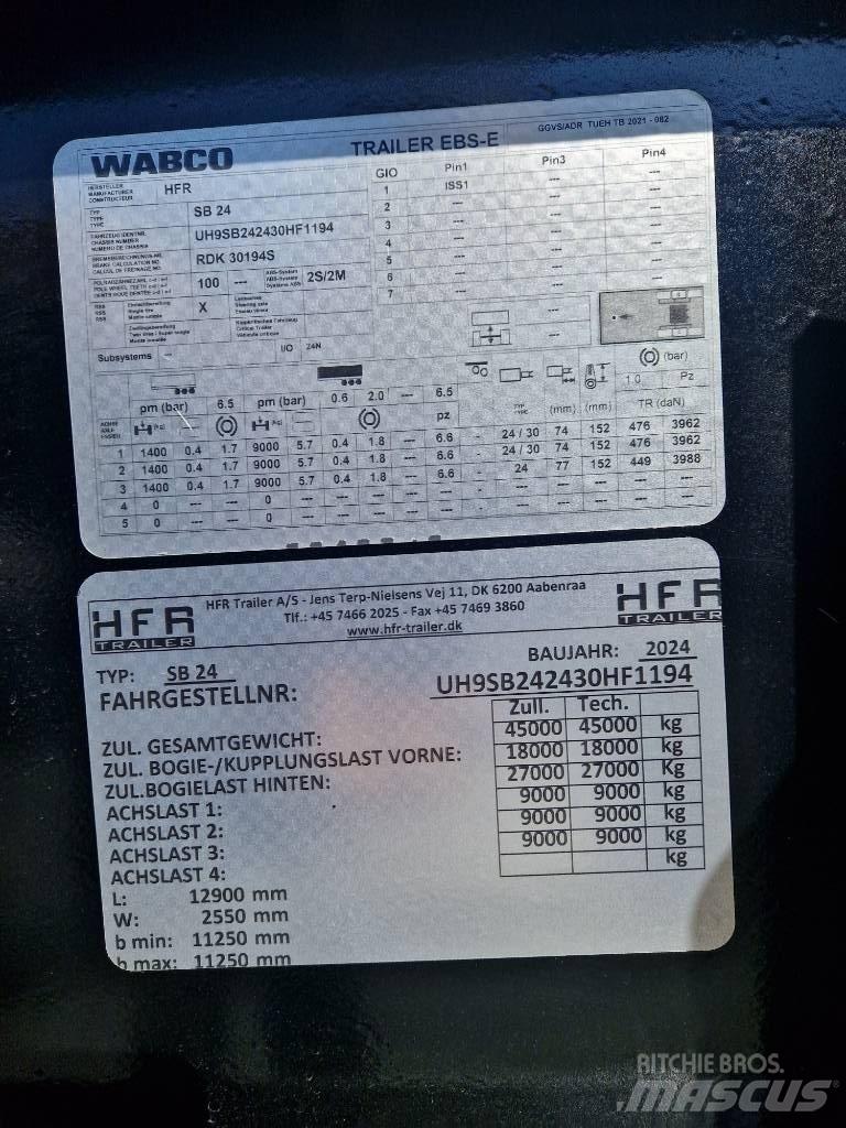 HFR Kontainerchassi Containerframe/Skiploader semi-trailers