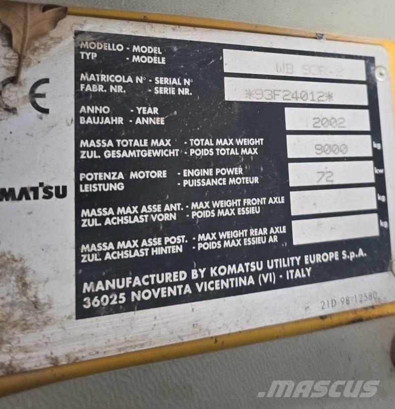 Komatsu WB 93 R-2 TLB's