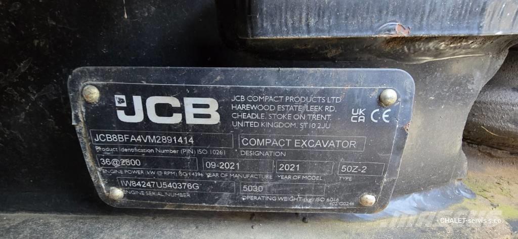 JCB 50 Z-2 Mini excavators < 7t