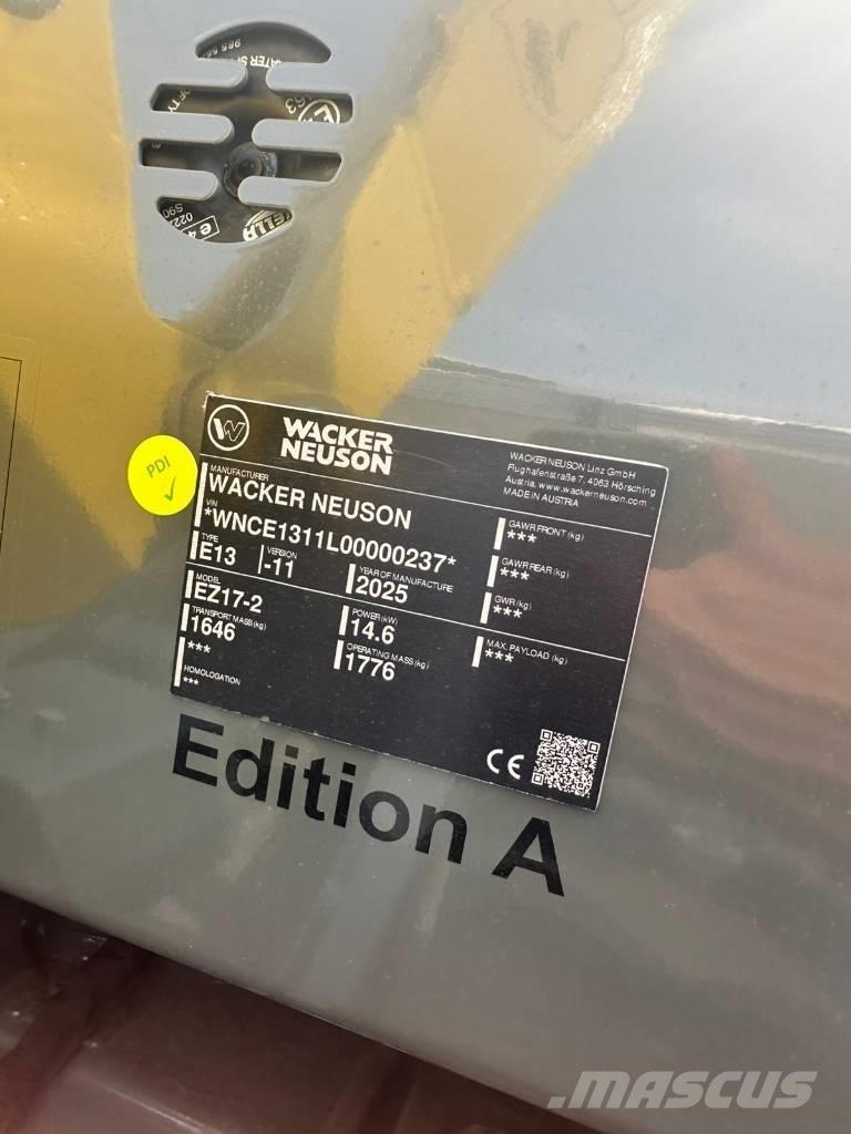 Wacker Neuson EZ 17 Mini excavators < 7t