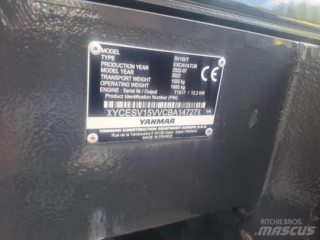 Yanmar SV 15 VT Mini excavators < 7t