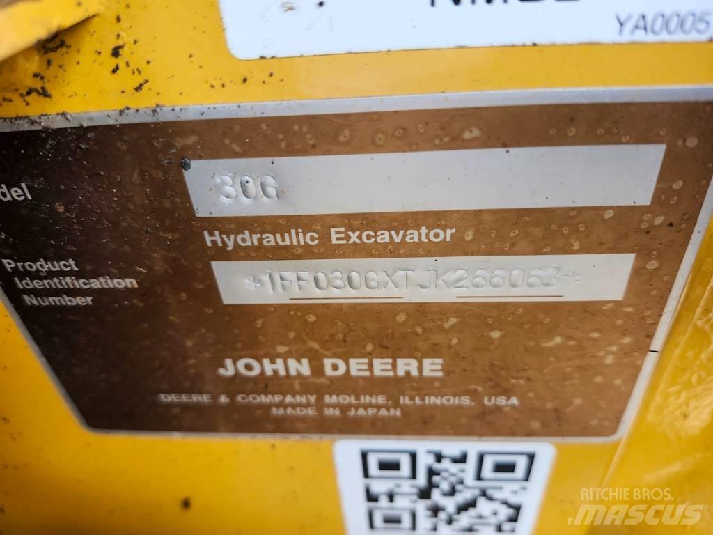 DEERE 30G Mini excavators < 7t