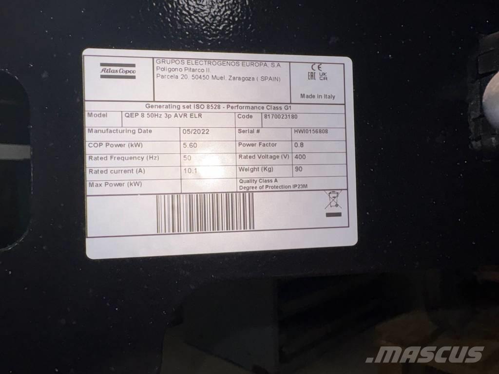 Atlas Copco QEP 8 Petrol Generators