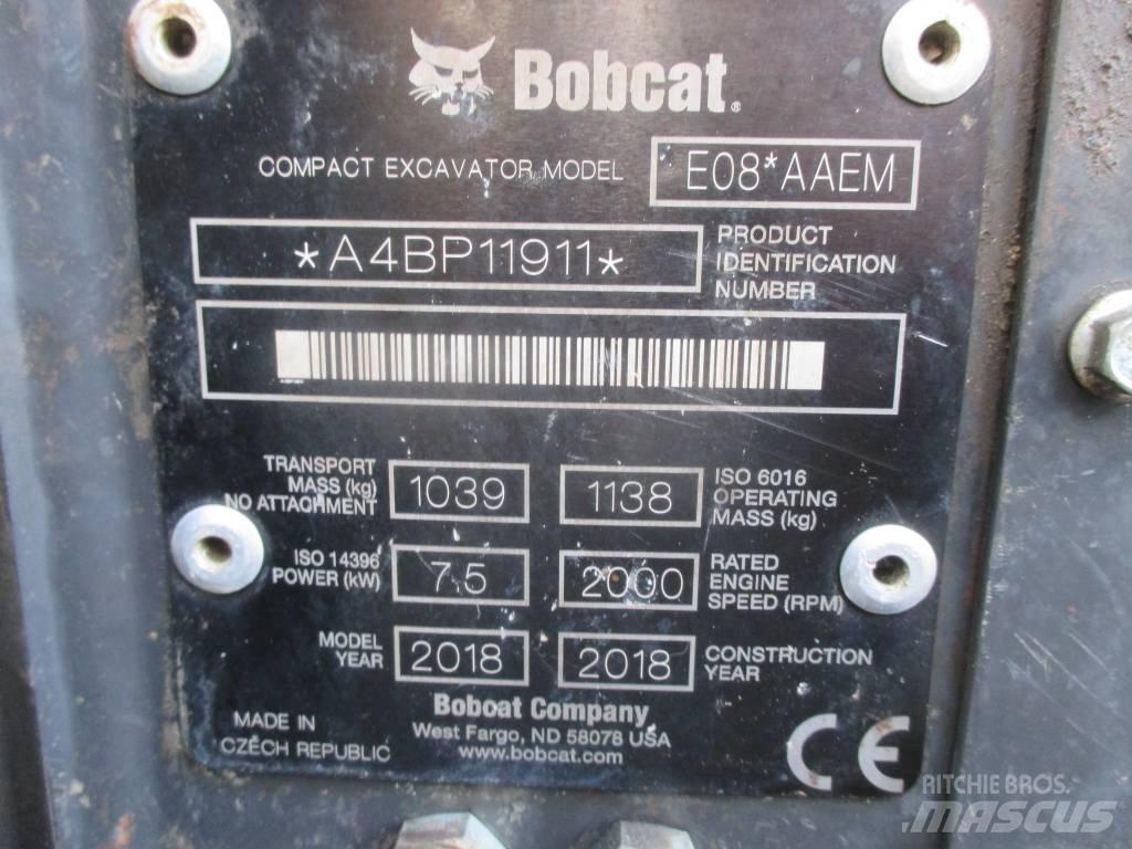 Bobcat E 08 Mini excavators < 7t