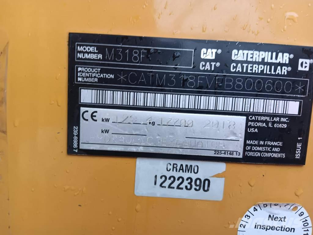 CAT M 318 F Wheeled excavators