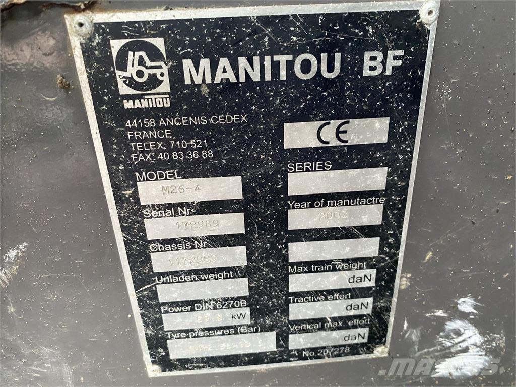 Manitou M26-4 Other