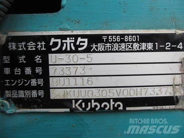 Kubota U 30-5 Mini excavators < 7t