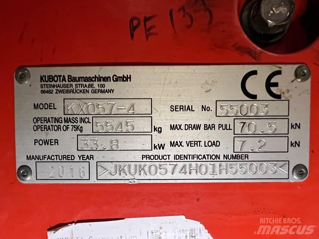 Kubota KX057 Mini excavators < 7t