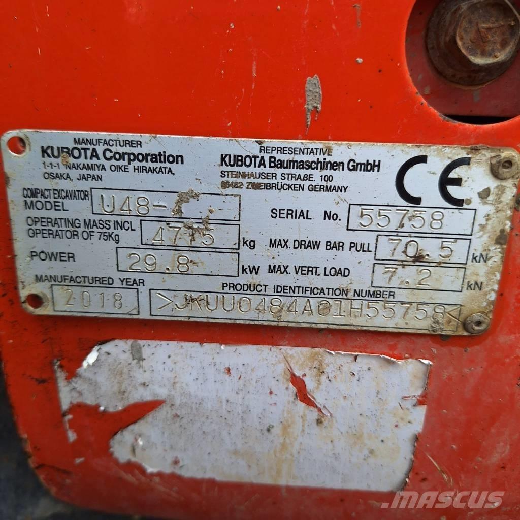 Kubota U 48-4 Mini excavators < 7t
