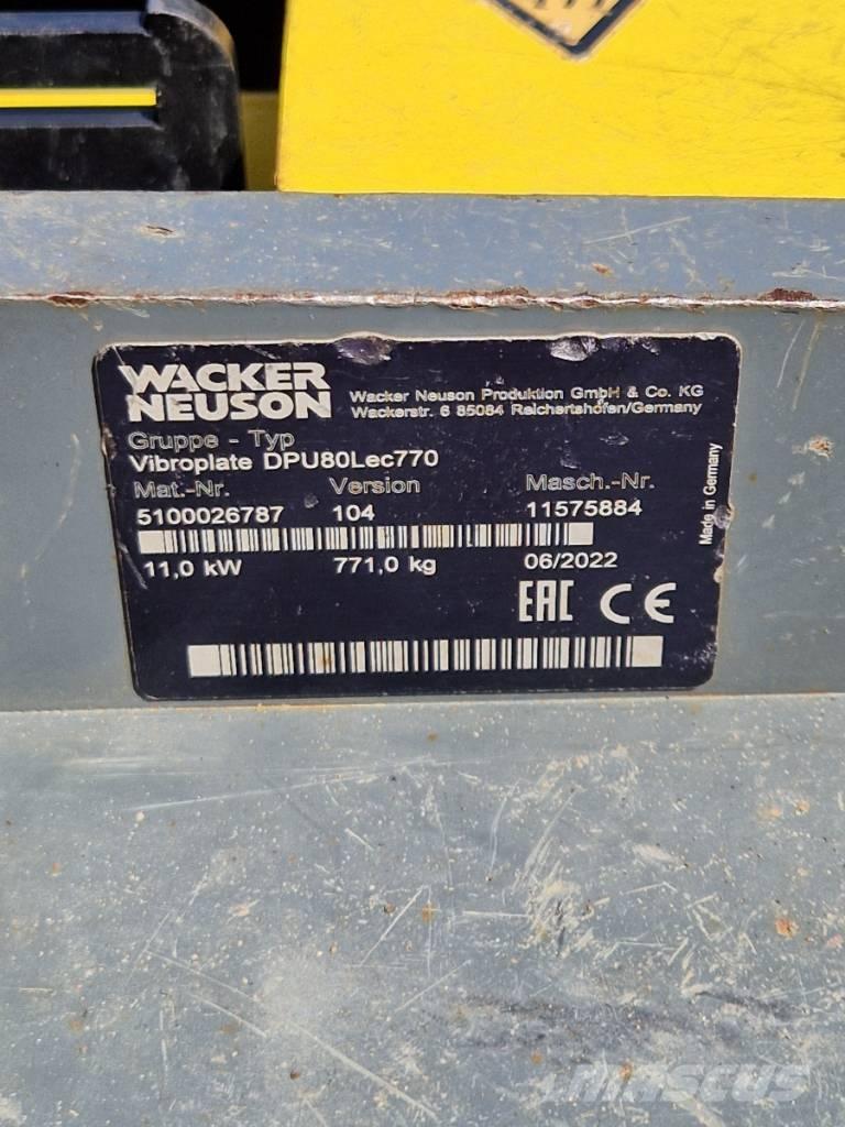 Wacker Neuson DPU 80 Vibrator compactors