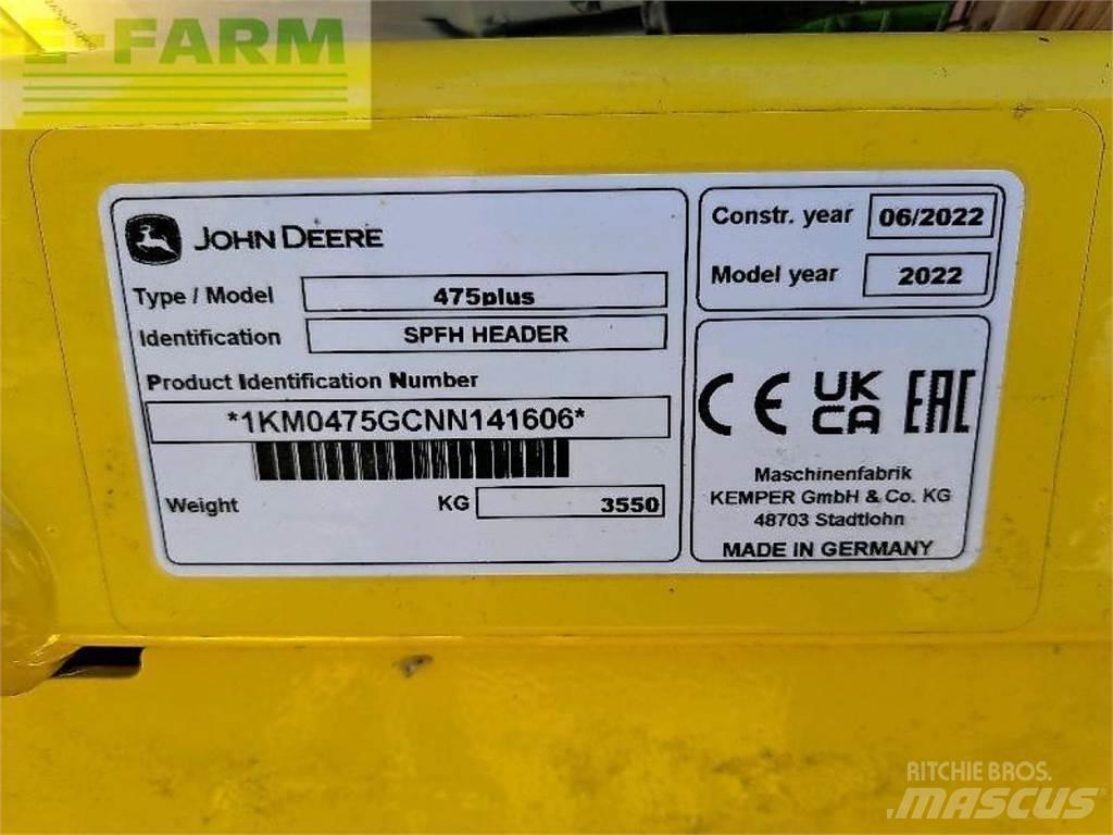Kemper 475 plus Combine harvester spares & accessories