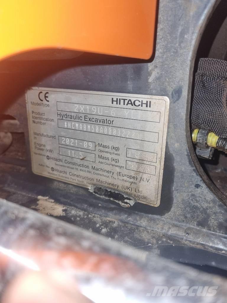 Hitachi ZX 19 U Mini excavators < 7t